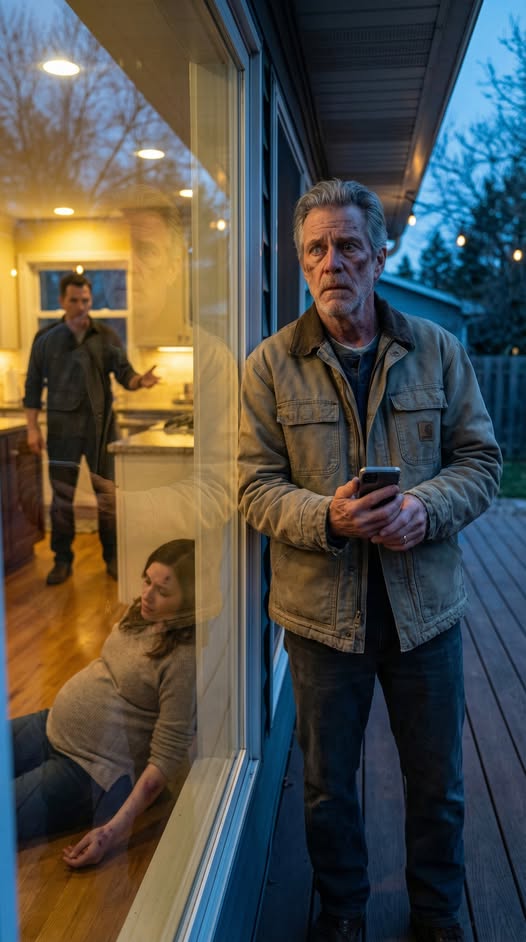 Não tinha notícias da minha filha grávida há dias. Nenhuma ligação. Nenhuma mensagem. Apenas um silêncio que me incomodava profundamente. Conduzi 50 quilómetros até à casa do marido dela e bati até que a porta finalmente se abriu. “Ela está a viajar com amigos”, disse, sorrindo demasiado depressa. O instinto de polícia reformado não se reforma. Dei a volta à casa pelos fundos — e depois congelei. A minha filha estava no chão, com hematomas por todo o corpo. E alguém lá dentro sussurrou: “Ele está a voltar.”