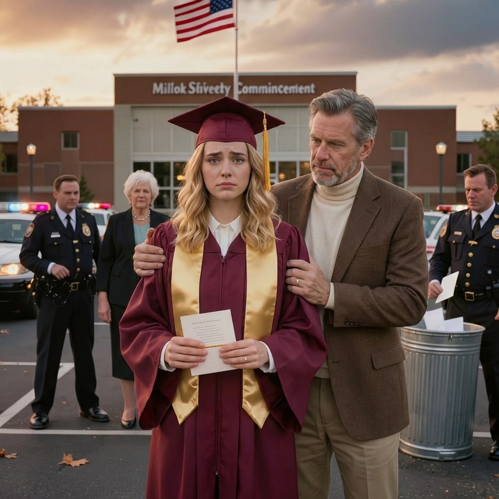 Na minha formatura, o meu pai levantou-se nas bancadas e gritou: “Não aplaudam! Eu é que paguei por este diploma, não ela.” Duas mil pessoas olharam fixamente. As minhas mãos tremiam, mas sorri, voltei para o pódio e disse sete palavras. O reitor virou-se para o meu pai. A segurança já caminhava na sua direção.