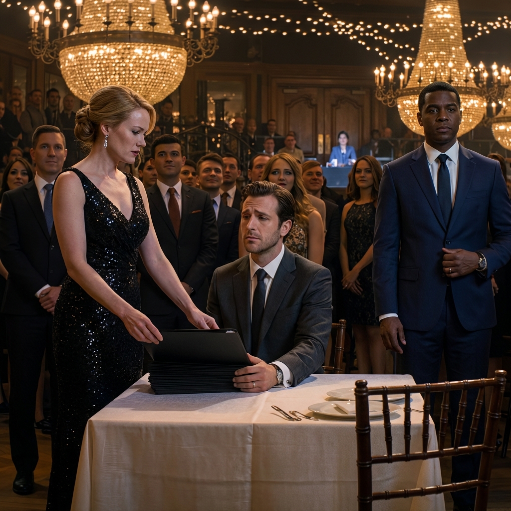 Auf der Hochzeitsfeier meines Sohnes erhob meine Frau ihr Glas und verkündete: „Das war’s mit uns. Ich habe jemand Neues gefunden.“ Ihre Freundin saß mir gegenüber und lächelte. Alle waren sprachlos. Ich beugte mich vor und sagte: „Danke für die Vorwarnung.“ Bevor ich ging, gab ich ihr einen Umschlag. Was sie darin sah, ließ sie aufschreien…