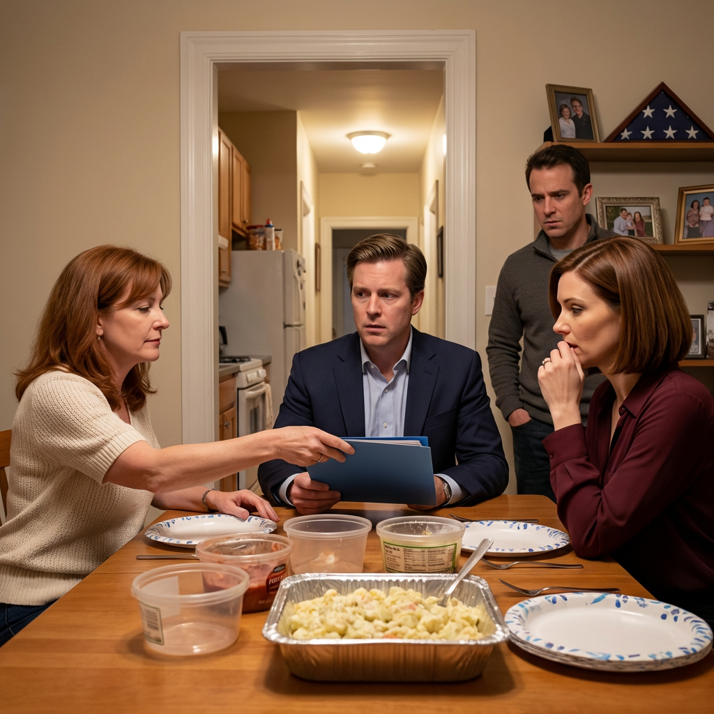 Juste après sa promotion, mon mari a déclaré calmement : « Ça suffit, les parasites ! » puis a exigé qu’on sépare nos comptes bancaires et qu’on partage tout à parts égales. J’ai acquiescé d’un signe de tête, si vite qu’il a cru avoir gagné. Mais dimanche soir, sa sœur est entrée, a jeté un coup d’œil à la table, m’a regardée et a lâché : « Il était temps qu’il arrête… » au moment même où je sortais un dossier et le posais au milieu de la table.