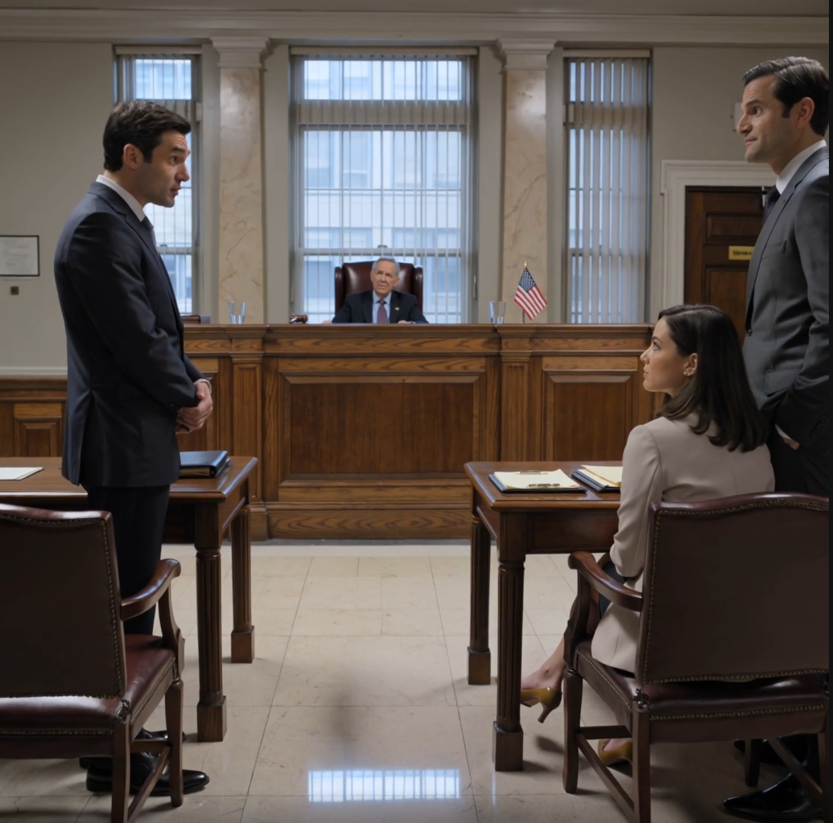 L’avocat de mon mari a déclaré au juge que j’étais une épouse irresponsable, sans emploi, sans ressources et sans défense. J’avais 33 ans et j’étais assise dans une salle d’audience aux affaires familiales à Manhattan, tandis que mon mari et sa famille me regardaient comme si la victoire était déjà acquise. Ils pensaient que je n’étais qu’une femme discrète travaillant à temps partiel dans l’informatique depuis chez eux et que la garde de mon fils serait facile à obtenir. Soudain, une femme en tailleur bleu marine s’est avancée, a déposé un dossier en cuir sur le banc et a déclaré : « Agence centrale de renseignement ». Le juge a baissé les yeux sur le dossier, a pâli et a fait évacuer la salle. En un instant, l’histoire que mon mari avait construite sur moi s’est effondrée et ceux qui m’avaient sous-estimée pendant des années ont compris que ce n’était plus une simple audience de garde d’enfant.