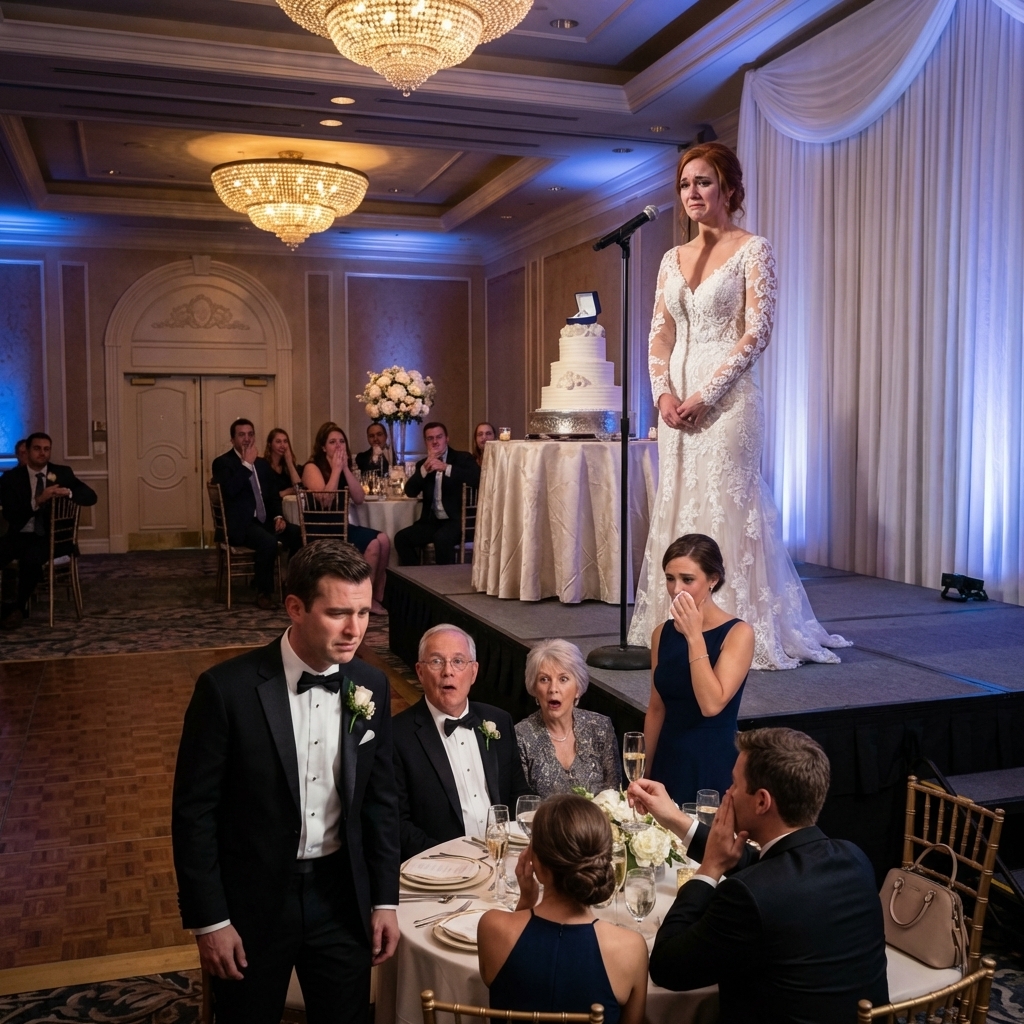 Mes beaux-parents ont passé le discours de mariage à se moquer de la pauvreté de ma mère pour divertir les 500 invités. Quand mon fiancé s’est joint à leurs rires, j’ai compris que je n’entrais pas dans une famille, mais dans un nid de vipères. J’ai discrètement pris le micro, révélé un secret sur leur « fortune », ce qui a provoqué un silence absolu, et j’ai laissé l’alliance sur le gâteau avant de partir pour toujours.