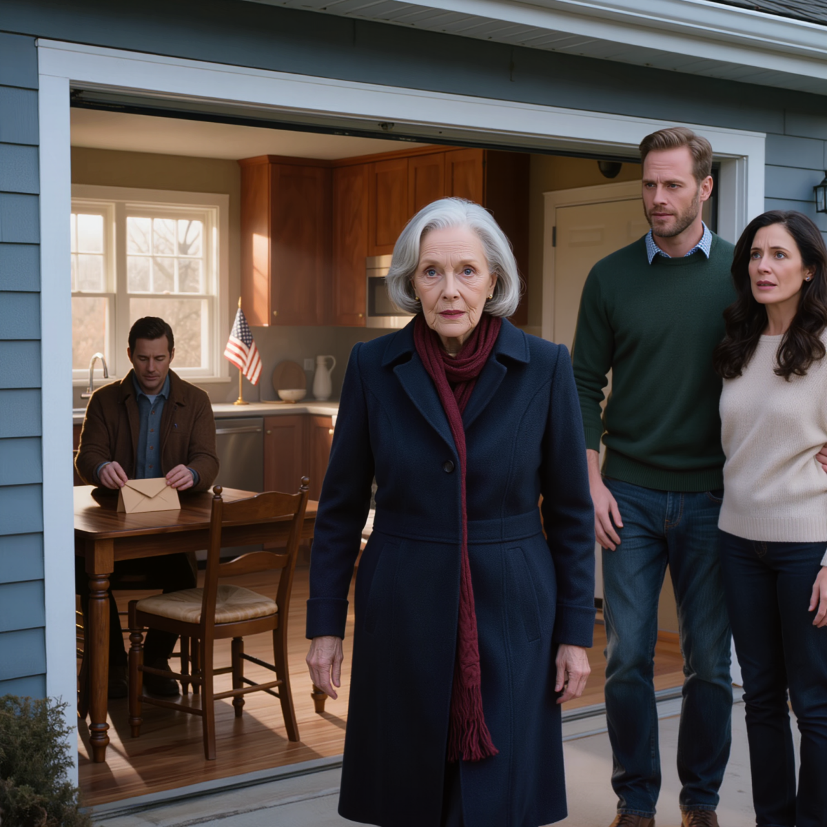 Mon fils m’a dit que je pouvais dormir sans problème dans le garage : « Reste-y juste un petit moment, maman. Juste un petit moment. Le garage offrira plus d’espace à tout le monde. » J’y ai passé deux nuits glaciales en plein hiver en Pennsylvanie. La troisième nuit, je suis retournée dans la cuisine… une enveloppe à la main.