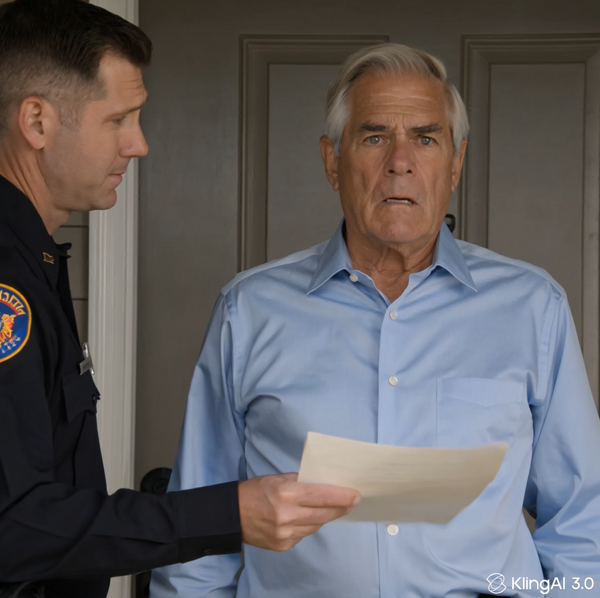 Tôt ce matin-là, un huissier a frappé à ma porte avec un avis d’expulsion. Mon gendre, de l’autre côté de la rue, riait et criait : « Dépêche-toi, vieux ! Cette maison est à nous maintenant ! » J’ai calmement examiné les papiers et posé une seule question à l’agent. Il a pâli.