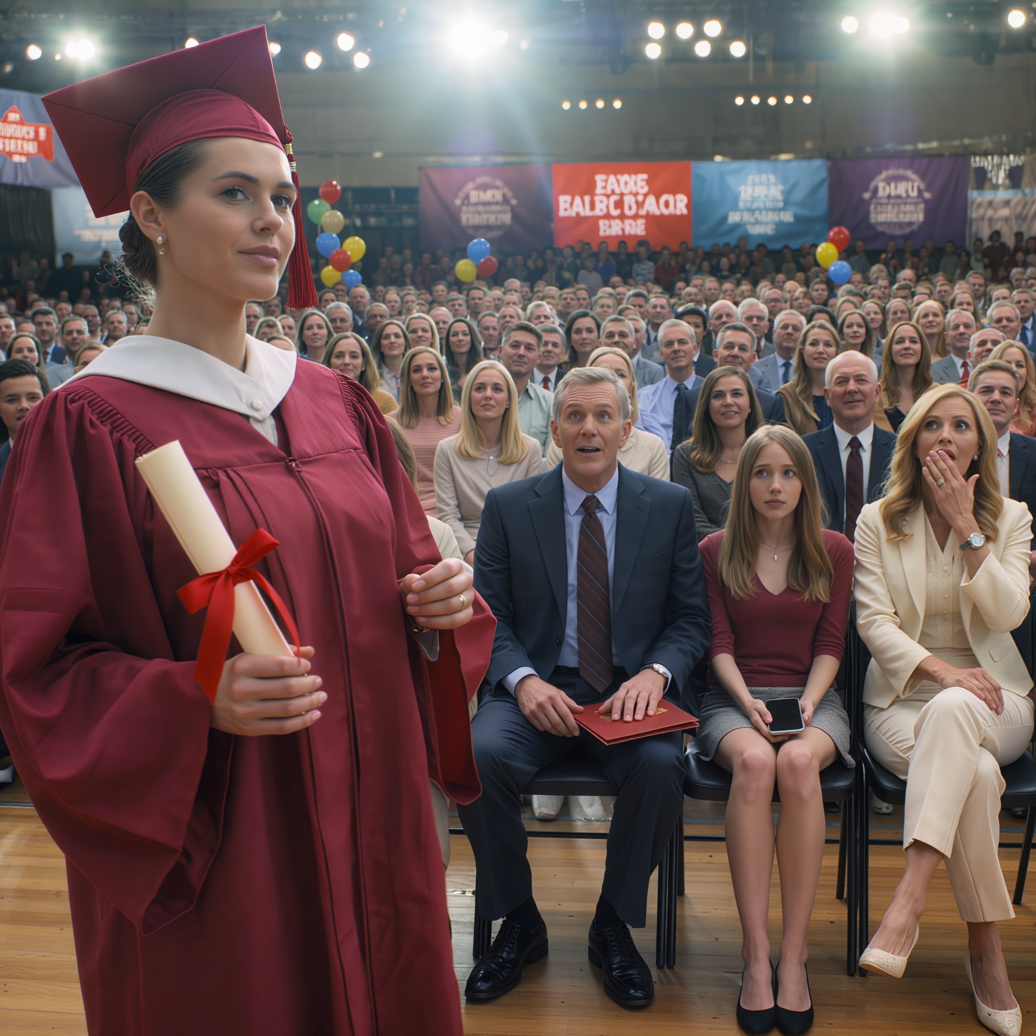 Mes parents m’ont obligée à prendre le bus pour aller à ma remise de diplôme — tout en achetant une Tesla à ma sœur